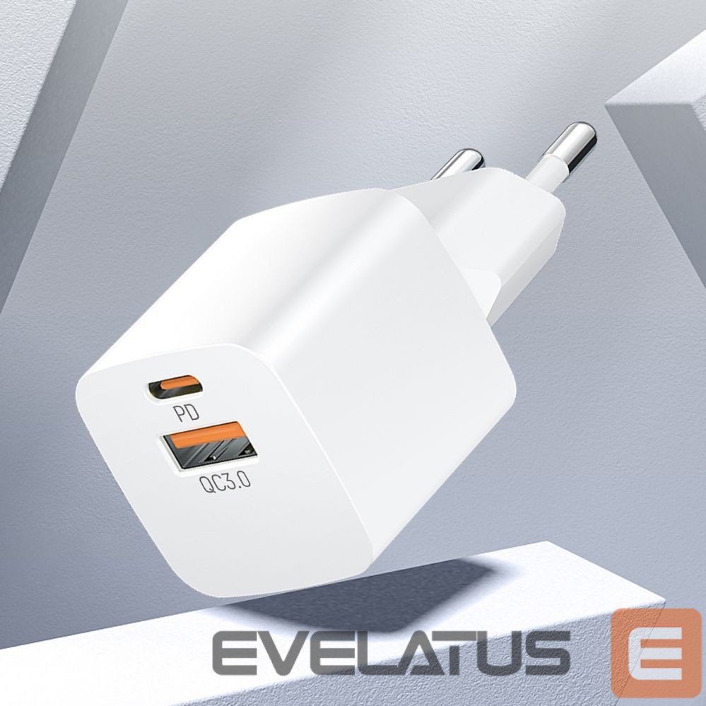 Адаптер Wozinsky Wozinsky CMWCW 20W USB-C / USB-A Wall Charger - White