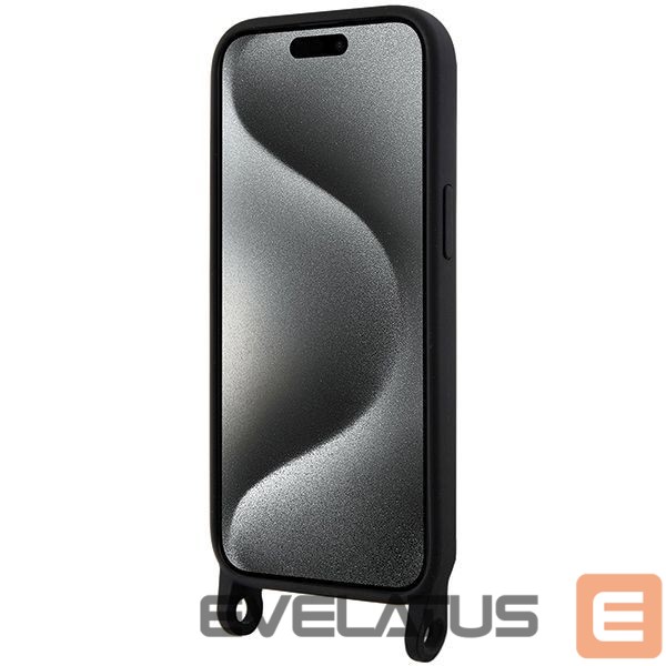 Чехол на заднюю панель Karl Lagerfeld Karl Lagerfeld KLHCP15SSCBSCNK iPhone 15 6.1" hardcase black/black Crossbody Silicone Choupette