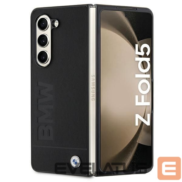 Чехол на заднюю панель BMW BMW Signature Logo Imprint case for Samsung Galaxy Z Fold 5 - black