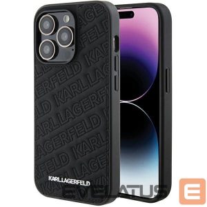 Чехол на заднюю панель Karl Lagerfeld  Karl Lagerfeld Quilted K Pattern iPhone 15 Pro Case - Black 