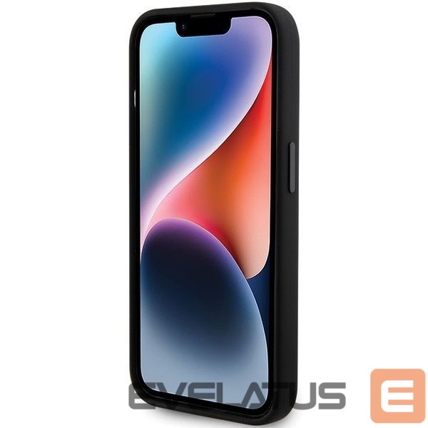 Чехол на заднюю панель Karl Lagerfeld Karl Lagerfeld Silicone Ikonik Metal Pin case for iPhone 15 Pro - black