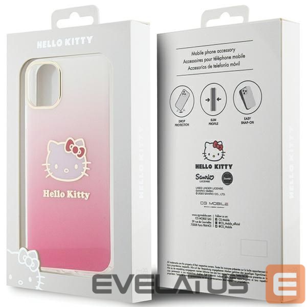 Чехол на заднюю панель Hello Kitty Hello Kitty IML Gradient Electrop Kitty Head Case for iPhone 11 / Xr - Pink