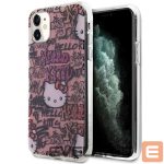 Чехол на заднюю панель Hello Kitty  Hello Kitty IML Tags Graffiti case for iPhone 11 / Xr - pink 