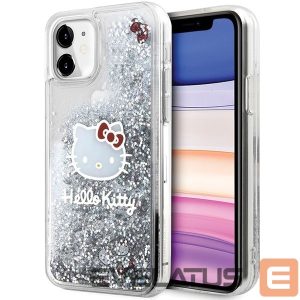Чехол на заднюю панель Hello Kitty  Hello Kitty Liquid Glitter Charms Kitty Head Case for iPhone 11 / Xr - Silver 