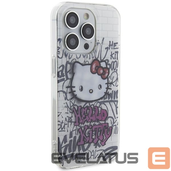 Чехол на заднюю панель Hello Kitty Hello Kitty IML Kitty On Bricks Graffiti case for iPhone 13 Pro / 13 - white