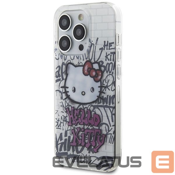 Чехол на заднюю панель Hello Kitty Hello Kitty IML Kitty On Bricks Graffiti case for iPhone 13 Pro Max - white