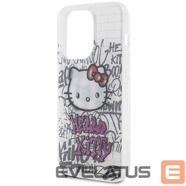 Чехол на заднюю панель Hello Kitty Hello Kitty IML Kitty On Bricks Graffiti case for iPhone 13 Pro Max - white