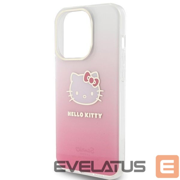 Чехол на заднюю панель Hello Kitty Hello Kitty IML Gradient Electrop Kitty Head case for iPhone 14 Pro - pink