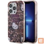 Чехол на заднюю панель Hello Kitty  Hello Kitty IML Tags Graffiti case for iPhone 14 Pro Max - pink 