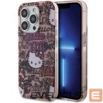 Чехол на заднюю панель Hello Kitty  Hello Kitty IML Tags Graffiti case for iPhone 15 Pro - pink 