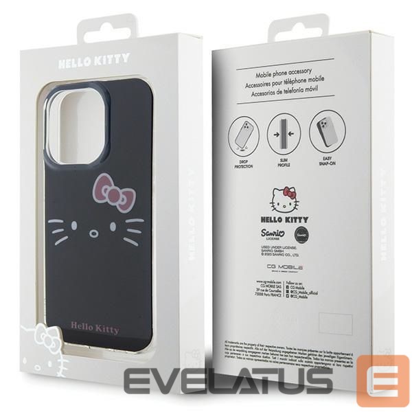 Чехол на заднюю панель Hello Kitty Hello Kitty IML Kitty Face case for iPhone 15 Pro - black