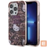 Чехол на заднюю панель Hello Kitty  Hello Kitty IML Tags Graffiti case for iPhone 15 Pro Max - pink 
