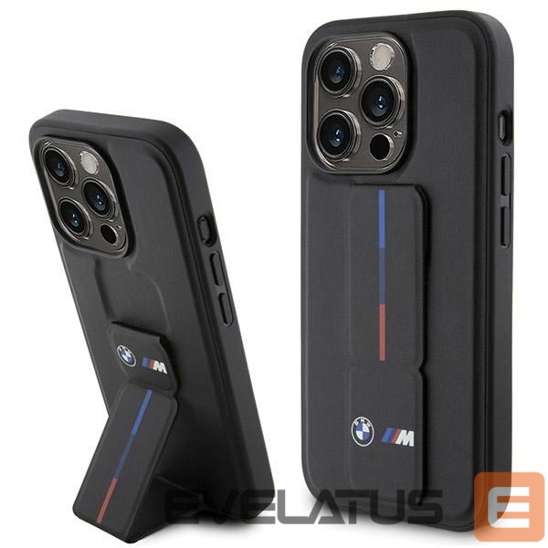 Чехол на заднюю панель BMW BMW Grip Hot Stamp case for iPhone 15 Pro Max - black