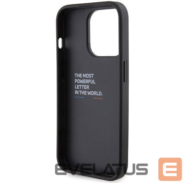 Чехол на заднюю панель BMW BMW Grip Hot Stamp case for iPhone 15 Pro Max - black