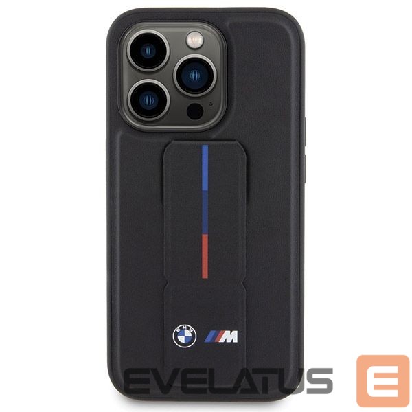 Чехол на заднюю панель BMW BMW Grip Hot Stamp case for iPhone 15 Pro Max - black