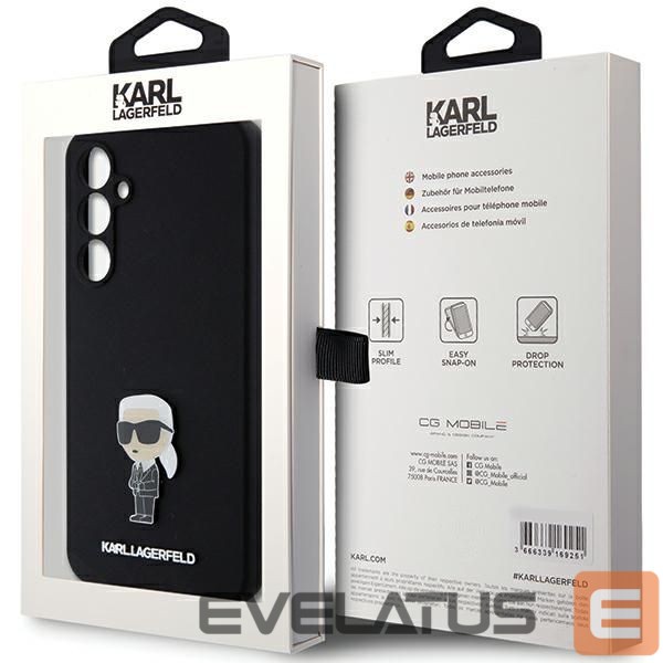 Чехол на заднюю панель Karl Lagerfeld Karl Lagerfeld Silicone Ikonik Metal Pin case for Samsung Galaxy S23 FE - black