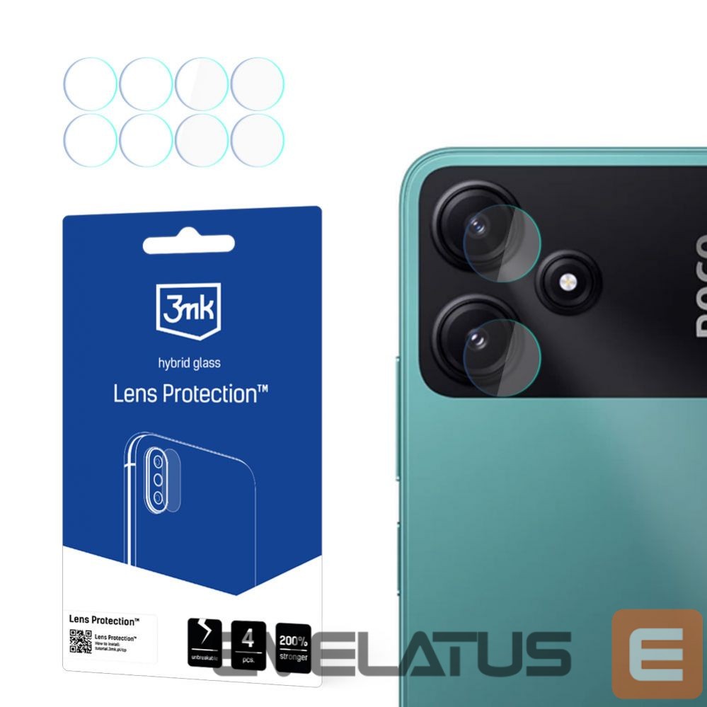 Другой аксессуар для телефона 3MK 3mk Lens Protection hybrid camera glass for Poco M6 Pro 5G