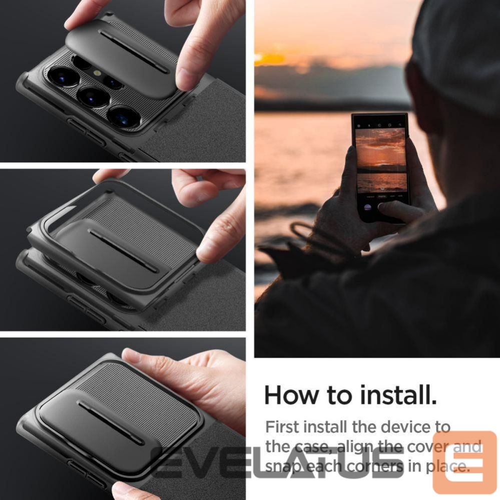 Другой аксессуар для телефона Spigen Spigen Optik Armor Case for Samsung Galaxy S24 Ultra - Black