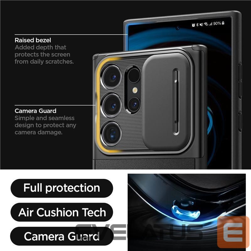 Другой аксессуар для телефона Spigen Spigen Optik Armor Case for Samsung Galaxy S24 Ultra - Black