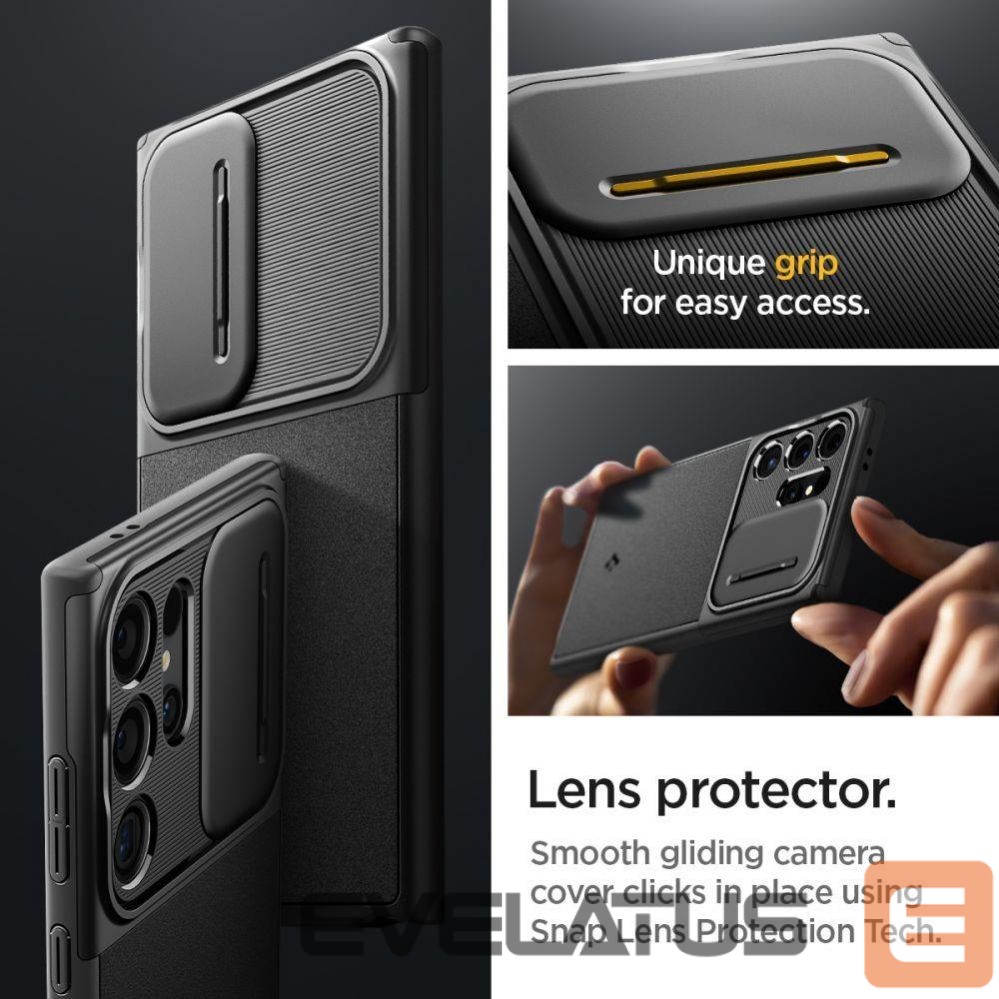 Другой аксессуар для телефона Spigen Spigen Optik Armor Case for Samsung Galaxy S24 Ultra - Black