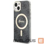 Чехол на заднюю панель Guess  Guess 4G MagSafe case for iPhone 15 Plus / 14 Plus - black 