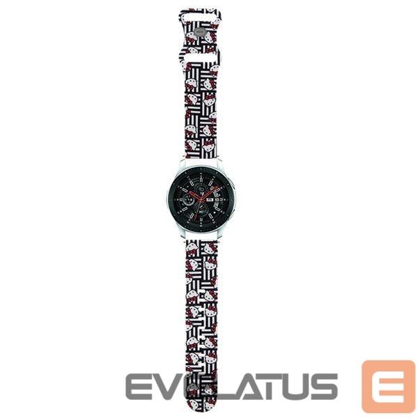 Другой аксессуар для телефона Hello Kitty Hello Kitty Silicone Heads & Stripes universal 22mm - black