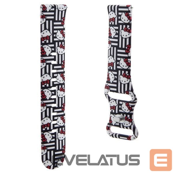 Другой аксессуар для телефона Hello Kitty Hello Kitty Silicone Heads & Stripes universal 20mm - black