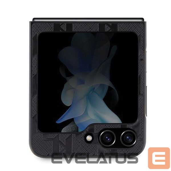 Чехол на заднюю панель Karl Lagerfeld Karl Lagerfeld Saffiano Monogram Choupette Pin case for Samsung Galaxy Z Flip 5 - black