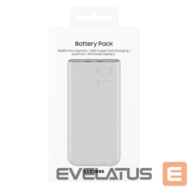 Внешний аккумулятор Samsung Powerbank Samsung EB-P3400XUEGEU FastCharge 2x USB-C 25W 10000mAh - beige