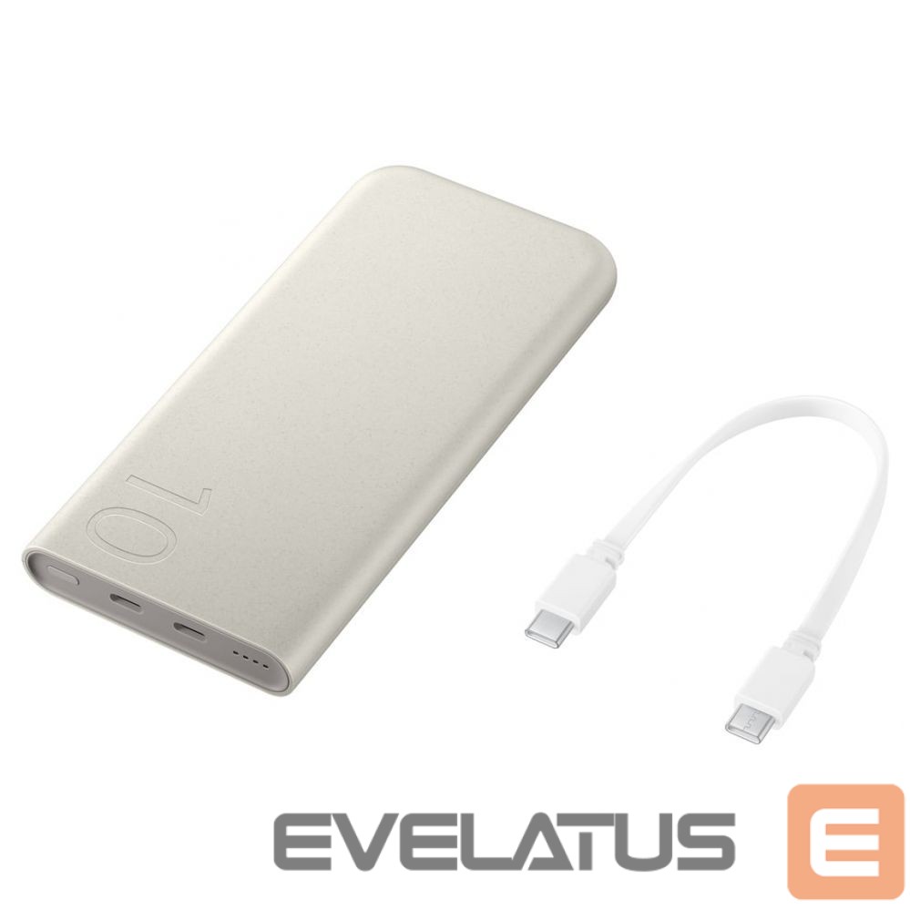 Внешний аккумулятор Samsung Powerbank Samsung EB-P3400XUEGEU FastCharge 2x USB-C 25W 10000mAh - beige