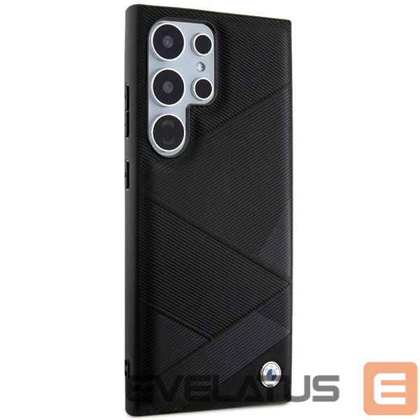 Другой аксессуар для телефона BMW BMW BMHCS24L23RCGPK S24 Ultra S928 black/black hardcase Signature Leather Crossing Lines Pattern