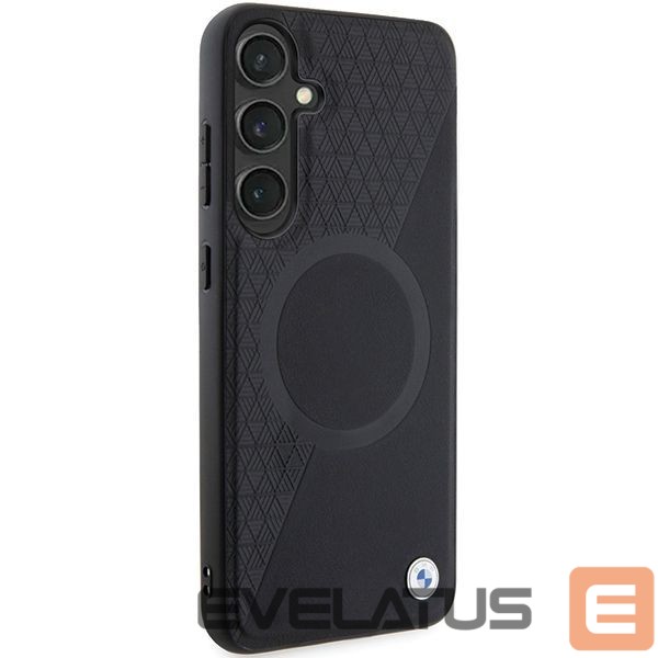 Другой аксессуар для телефона BMW BMW BMHMS24M23RTPK S24+ S926 black/black hardcase Signature Leather Half Textured & Circle MagSafe