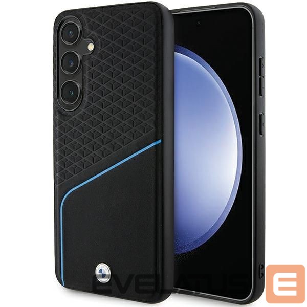 Другой аксессуар для телефона BMW BMW BMHMS24S23RDCLK S24 S921 black/black hardcase Signature Leather Textured & Line MagSafe