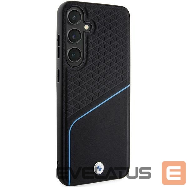 Другой аксессуар для телефона BMW BMW BMHMS24S23RDCLK S24 S921 black/black hardcase Signature Leather Textured & Line MagSafe