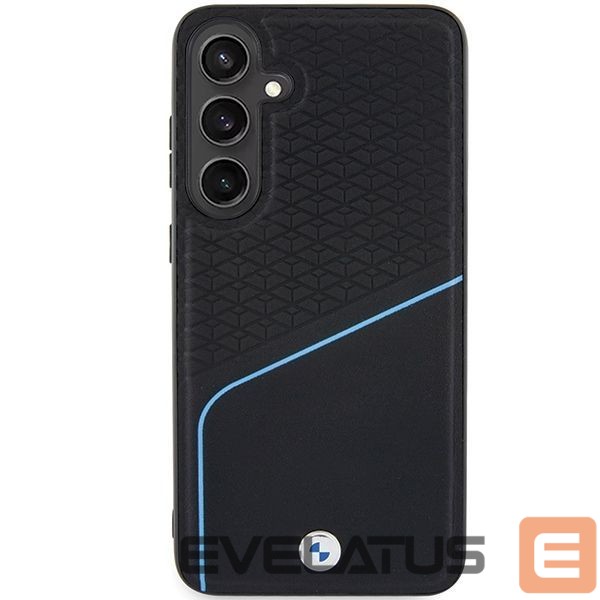 Другой аксессуар для телефона BMW BMW BMHMS24S23RDCLK S24 S921 black/black hardcase Signature Leather Textured & Line MagSafe