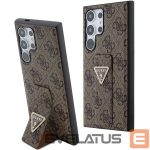 Другой аксессуар для телефона Guess  Guess Grip Stand 4G Triangle Strass Case for Samsung Galaxy S24 Ultra - Brown 