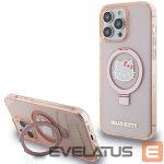 Чехол на заднюю панель Hello Kitty  Hello Kitty Ring Stand Glitter Electrop Logo MagSafe Case for iPhone 15 Pro Max - Pink 