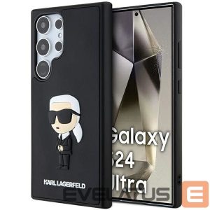 Другой аксессуар для телефона Karl Lagerfeld  Karl Lagerfeld 3D Rubber Ikonik Case for Samsung Galaxy S24 Ultra - Black 
