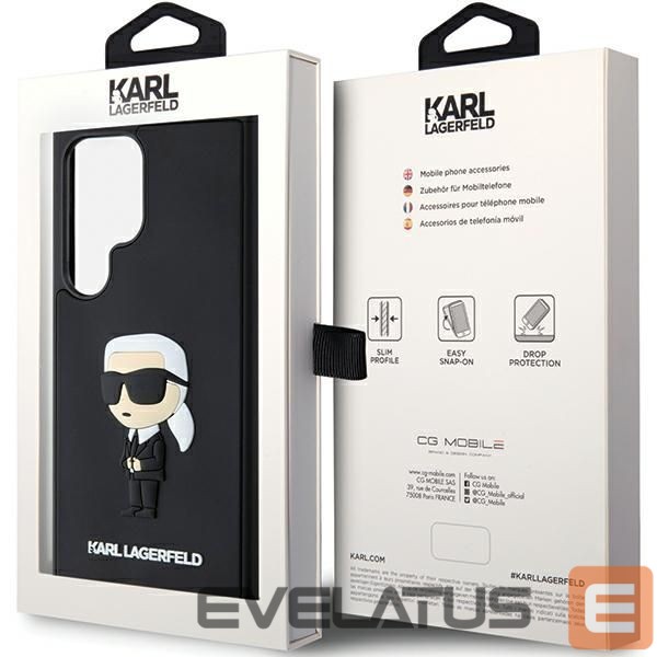 Другой аксессуар для телефона Karl Lagerfeld Karl Lagerfeld 3D Rubber Ikonik Case for Samsung Galaxy S24 Ultra - Black