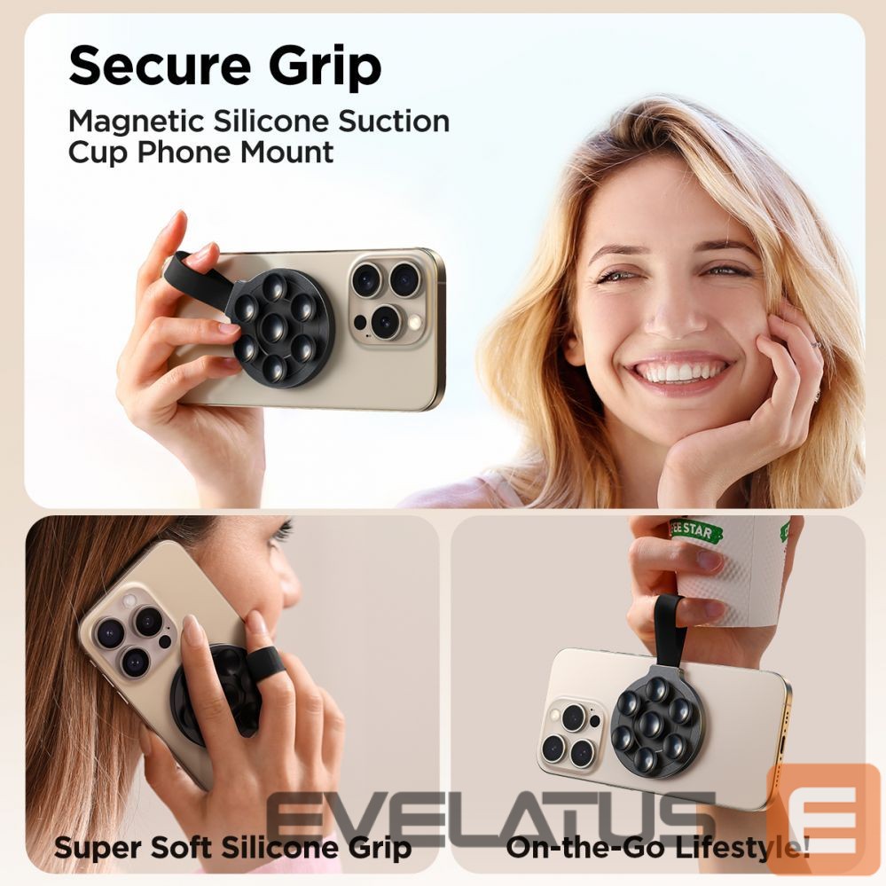 Авто держатель Joyroom Joyroom JR-ZS393 magnetic phone holder with suction cups - black