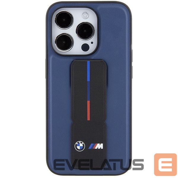 Чехол на заднюю панель BMW BMW M Grip Stand Bicolor case for iPhone 15 Pro - navy blue