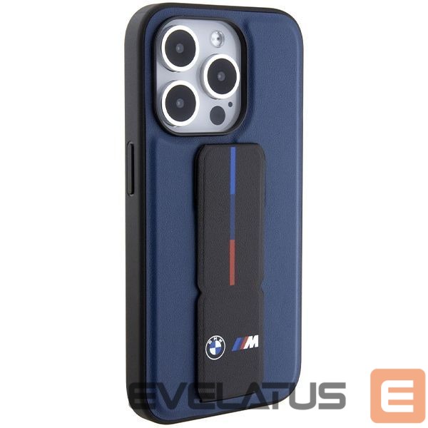 Чехол на заднюю панель BMW BMW M Grip Stand Bicolor case for iPhone 15 Pro - navy blue