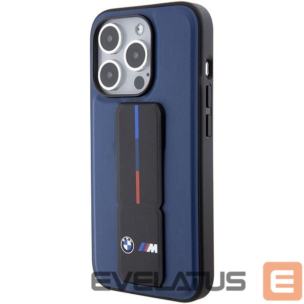 Чехол на заднюю панель BMW BMW M Grip Stand Bicolor case for iPhone 15 Pro - navy blue