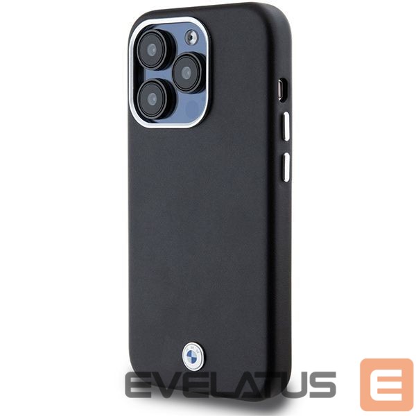 Чехол на заднюю панель BMW BMW Signature Wrapped Metal MagSafe case for iPhone 14 Pro - black