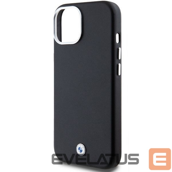 Чехол на заднюю панель BMW BMW Signature Wrapped Metal MagSafe Case for iPhone 14/15/13 - Black