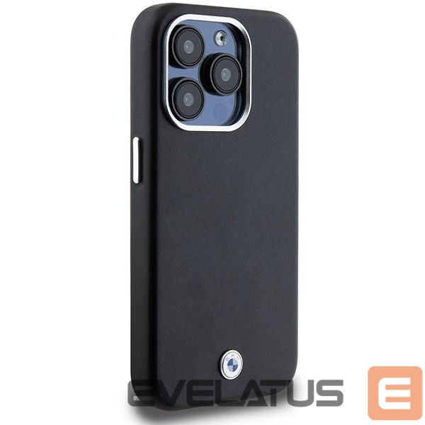 Чехол на заднюю панель BMW BMW Signature Wrapped Metal MagSafe case for iPhone 15 Pro - black