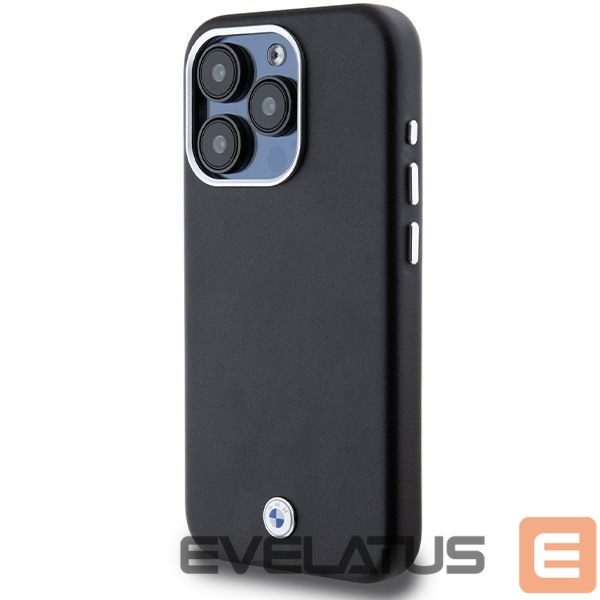 Чехол на заднюю панель BMW BMW Signature Wrapped Metal MagSafe case for iPhone 15 Pro - black