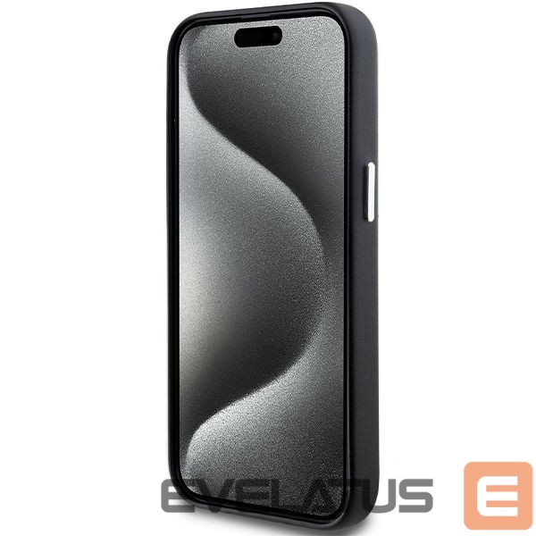Чехол на заднюю панель BMW BMW Signature Wrapped Metal MagSafe Case for iPhone 15/14/13 - Black