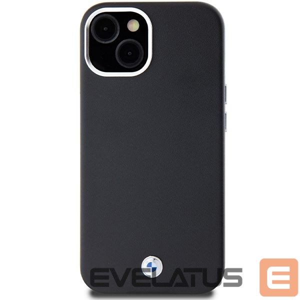 Чехол на заднюю панель BMW BMW Signature Wrapped Metal MagSafe Case for iPhone 15/14/13 - Black