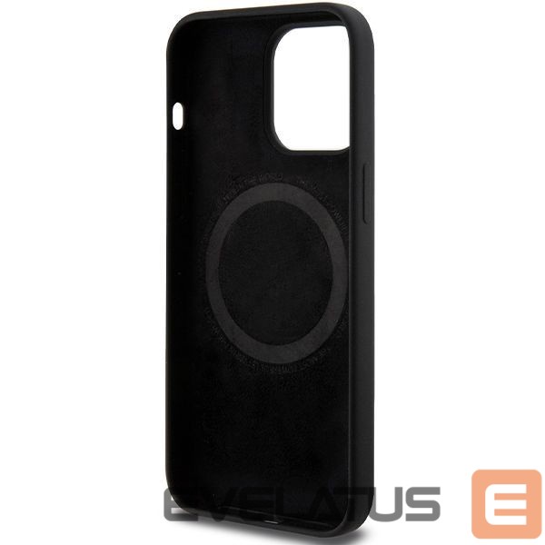 Чехол на заднюю панель BMW BMW M Silicone Pattern MagSafe case for iPhone 15 Pro Max - black